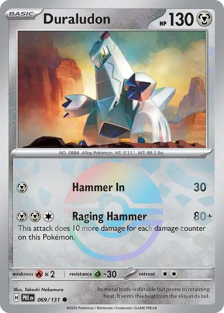 Duraludon (Poke Ball Pattern) Common Sv: Prismatic Evolutions 069/131 Nm 1