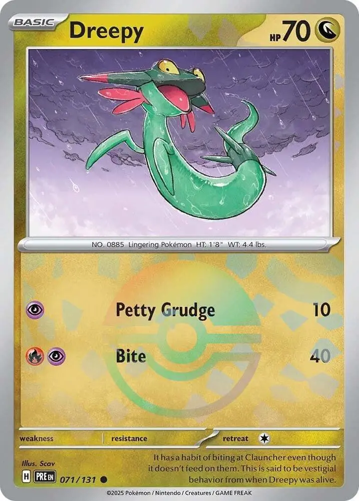 Dreepy (Poke Ball Pattern) Common Sv: Prismatic Evolutions 071/131 Nm 1
