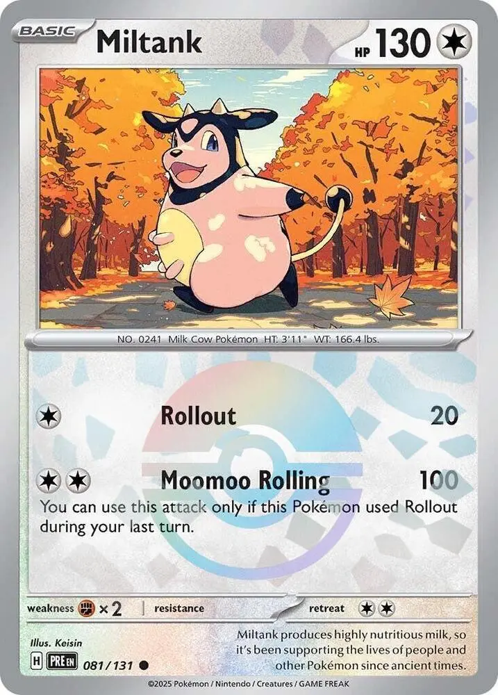 Miltank (Poke Ball Pattern) Common Sv: Prismatic Evolutions 081/131 Nm 1