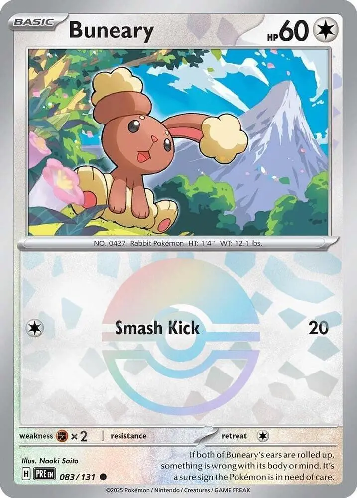Buneary (Poke Ball Pattern) Common Sv: Prismatic Evolutions 083/131 Nm 1