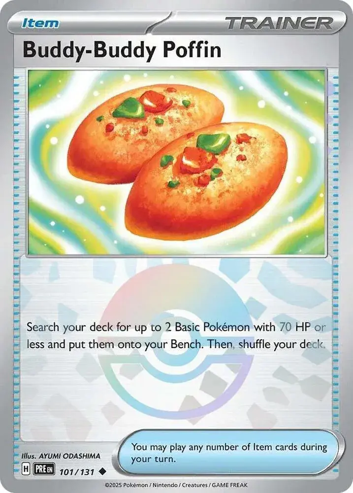 Buddy-Buddy Poffin (Poke Ball Pattern) Uncommon Sv: Prismatic Evolutions 101/131 Nm 1