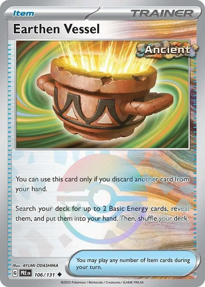 Earthen Vessel (Poke Ball Pattern) Uncommon Sv: Prismatic Evolutions 106/131 Nm 1