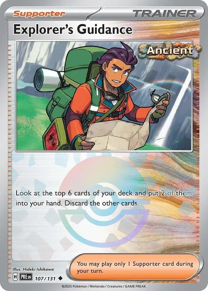 Explorer's Guidance (Poke Ball Pattern) Uncommon Sv: Prismatic Evolutions 107/131 Nm 1
