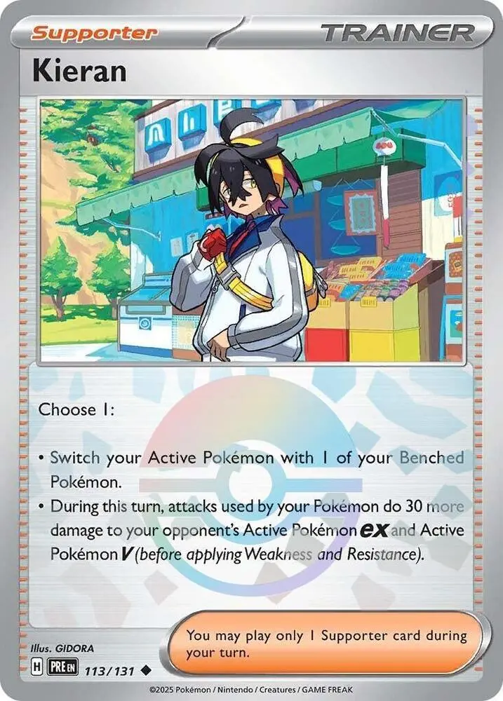Kieran - (Poke Ball Pattern) Uncommon Sv: Prismatic Evolutions 113/131 Nm 1
