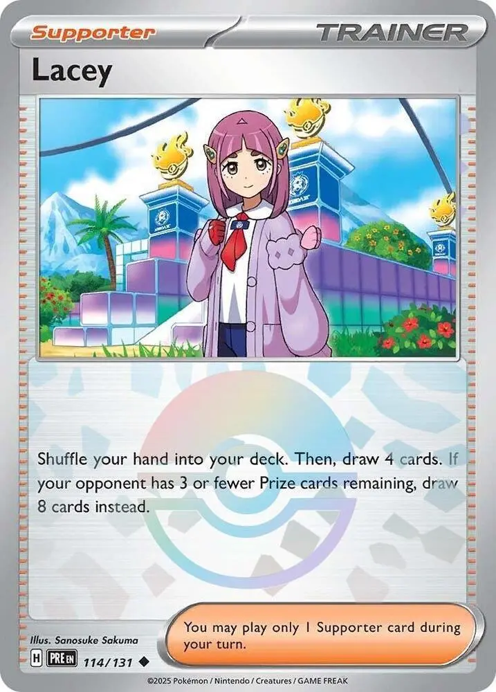 Lacey - (Poke Ball Pattern) Uncommon Sv: Prismatic Evolutions 114/131 Nm 1