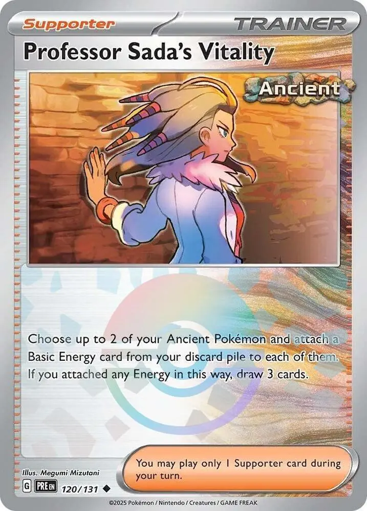 Professor Sada's Vitality (Poke Ball Pattern) Uncommon Sv: Prismatic Evolutions 120/131 Nm 1