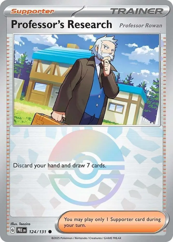 Professor's Research [Professor Rowan] (Poke Ball Pattern) Common Sv: Prismatic Evolutions 124/131 Nm 1