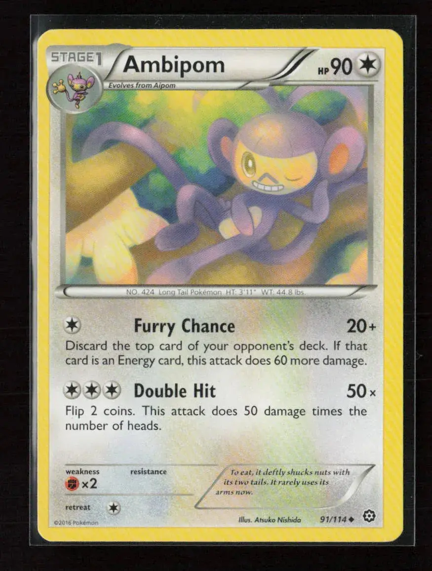 Ambipom Uncommon Xy - Steam Siege 91/114 Lp 1