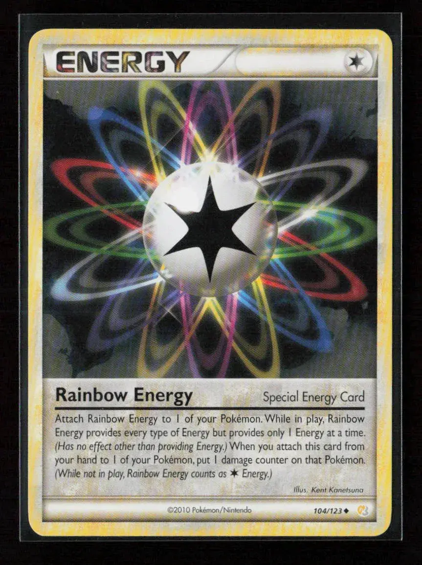 Rainbow Energy Uncommon Heartgold Soulsilver 104/123 Lp 1
