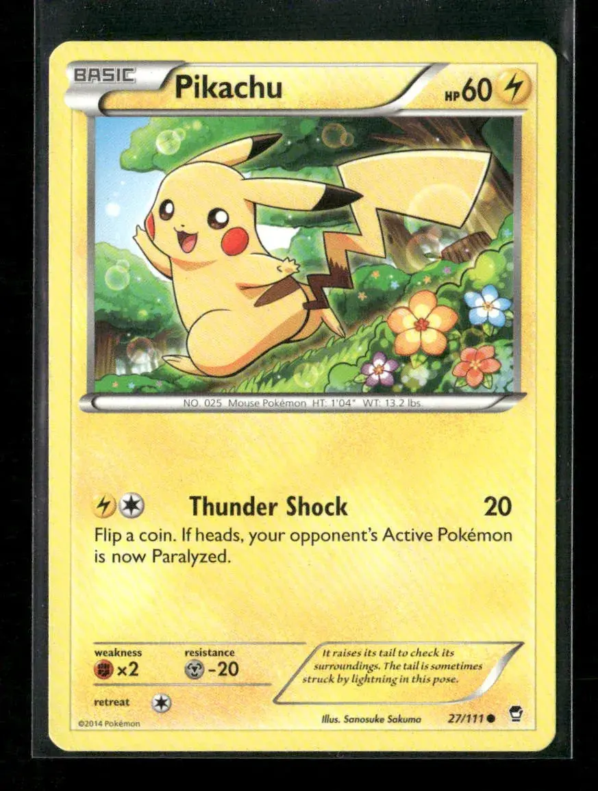 Pikachu Common Xy - Furious Fists 27/111 Lp 1