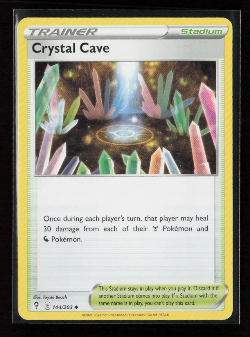 Crystal Cave Uncommon Swsh07: Evolving Skies 144/203 Lp 1