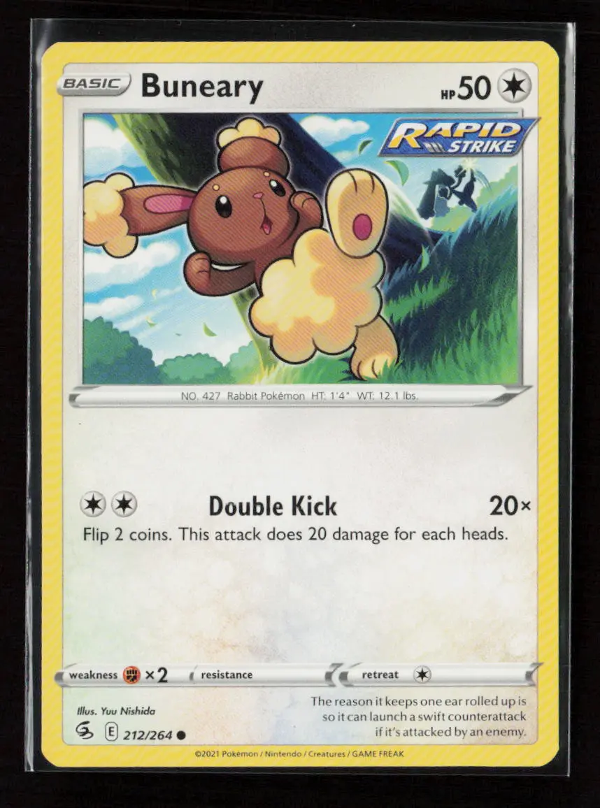 Buneary Common Swsh08: Fusion Strike 212/264 Lp 1