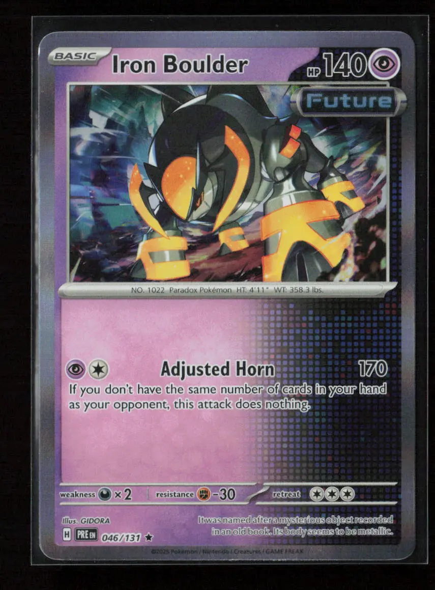 Iron Boulder Rare Sv: Prismatic Evolutions 046/131 Nm 1