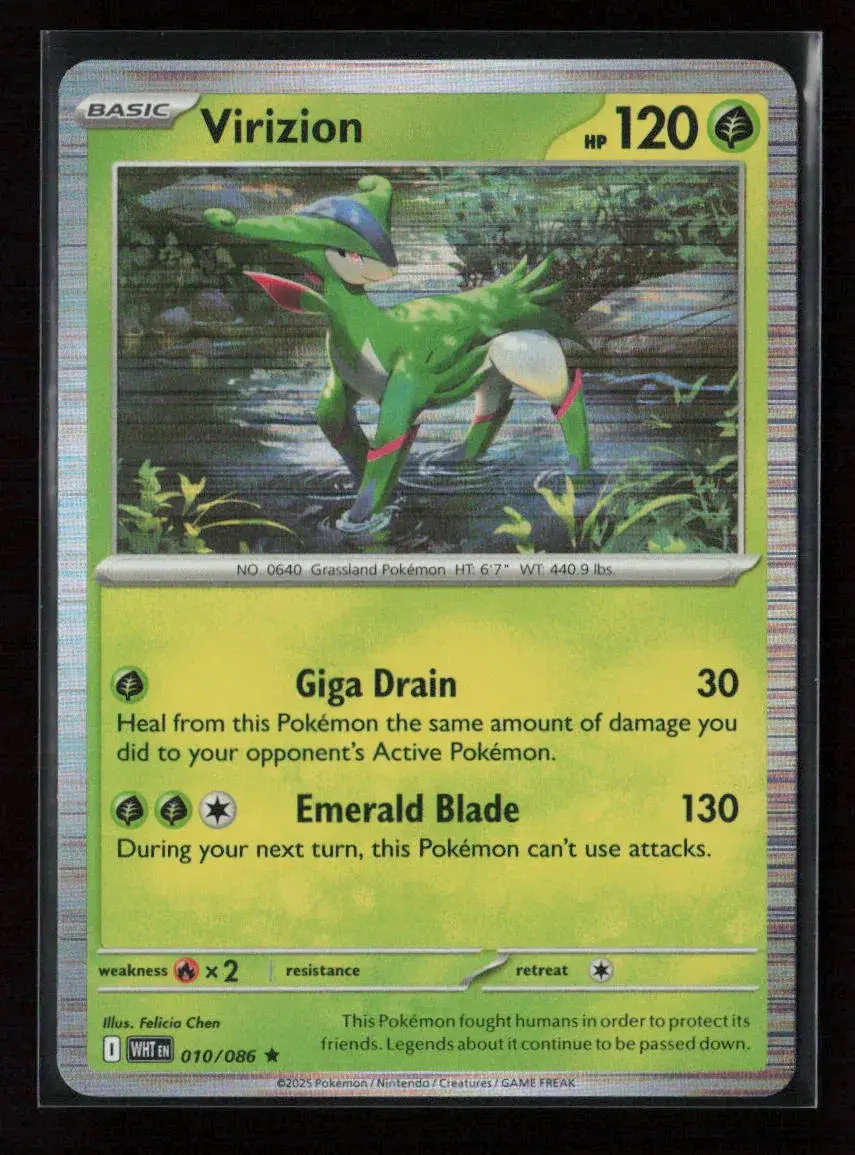 Virizion Rare Sv: White Flare 010/086 Nm 1