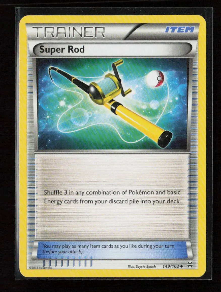 Super Rod Uncommon Xy - Breakthrough 149/162 Lp 1