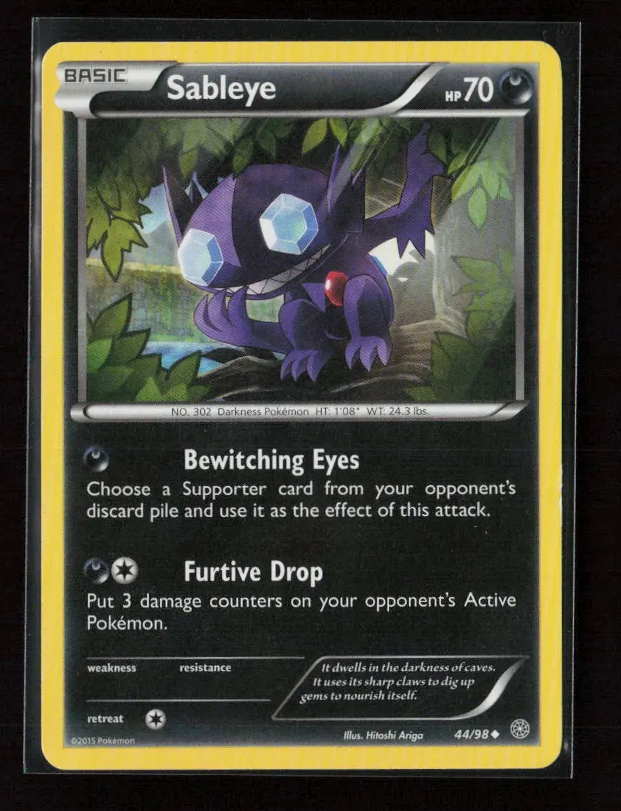 Sableye Uncommon Xy - Ancient Origins 44/98 Lp 1