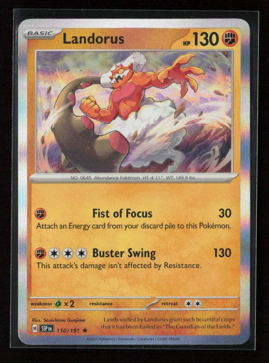 Landorus Rare Sv08: Surging Sparks 110/191 Nm 1