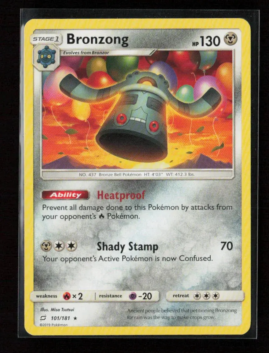 Bronzong Rare Sm - Team Up 101/181 Lp 1