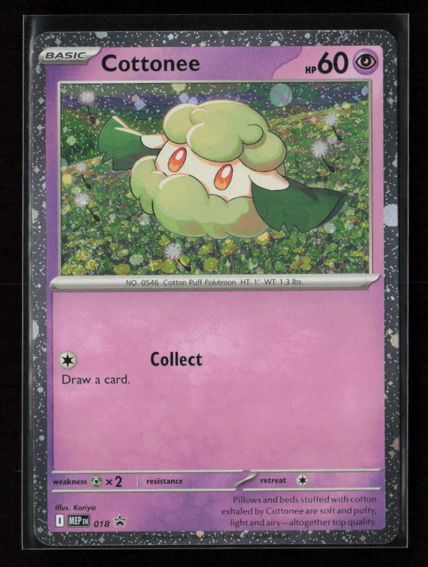 Cottonee (Cosmos Holo) Promo Me: Mega Evolution Promo 018 Nm 1