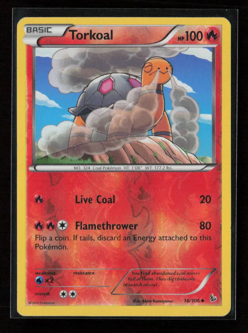 Torkoal Uncommon Xy - Flashfire 16/106 Lp 1