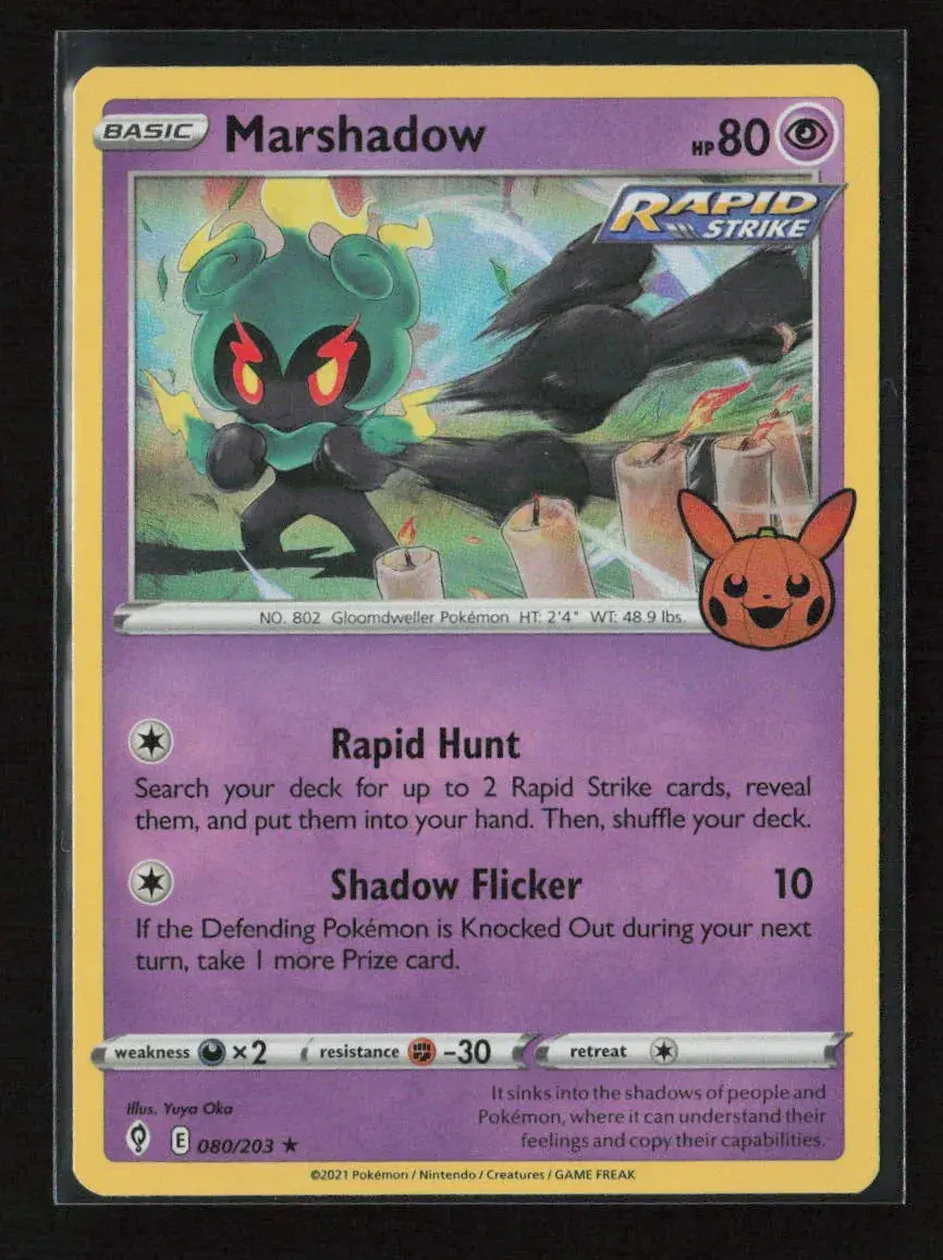 Marshadow Holo Rare Trick Or Trade Booster Bundle 2023 080/203 Nm 1