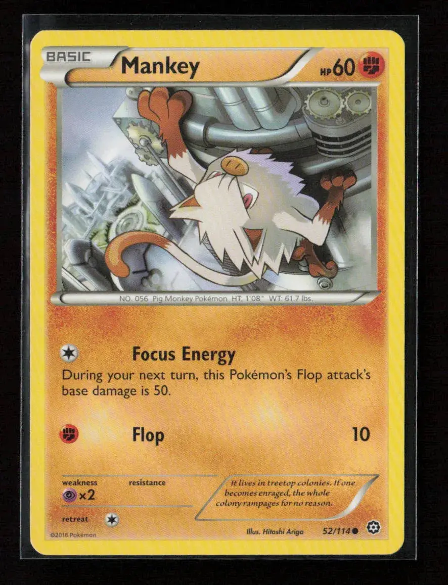 Mankey Common Xy - Steam Siege 52/114 Nm 1