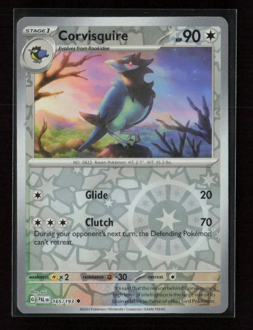 Corvisquire Uncommon Sv02: Paldea Evolved 165/193 Nm 1
