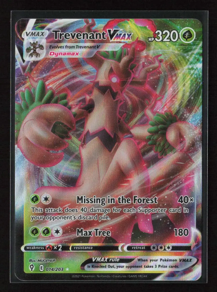 Trevenant Vmax Ultra Rare Swsh07: Evolving Skies 014/203 Nm 1