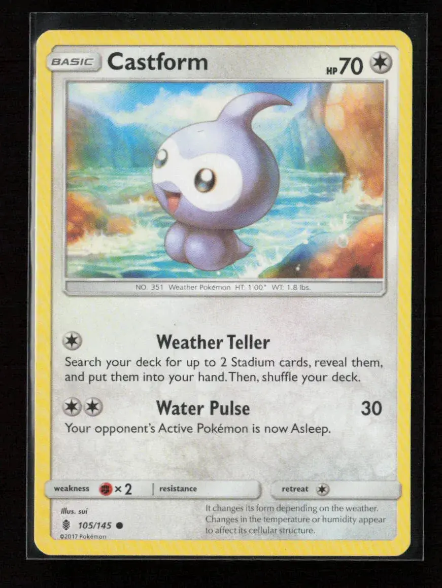 Castform Common Sm - Guardians Rising 105/145 Lp 1