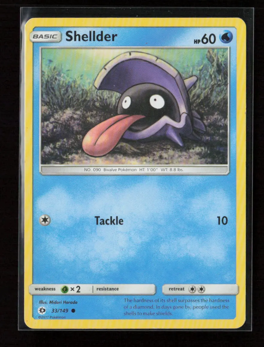 Shellder Common Sm Base Set 33/149 Lp 1