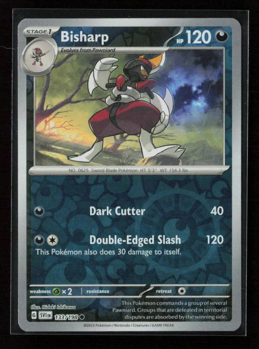 Bisharp Common Sv01: Scarlet & Violet Base Set 133/198 Nm 1