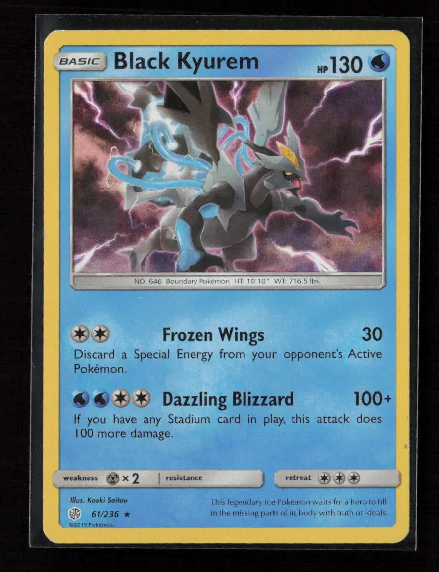 Black Kyurem Holo Rare Sm - Cosmic Eclipse 61/236 Lp 1