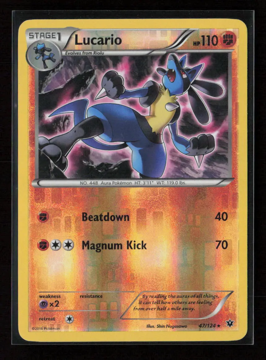 Lucario (47) Rare Xy - Fates Collide 47/124 Nm 1