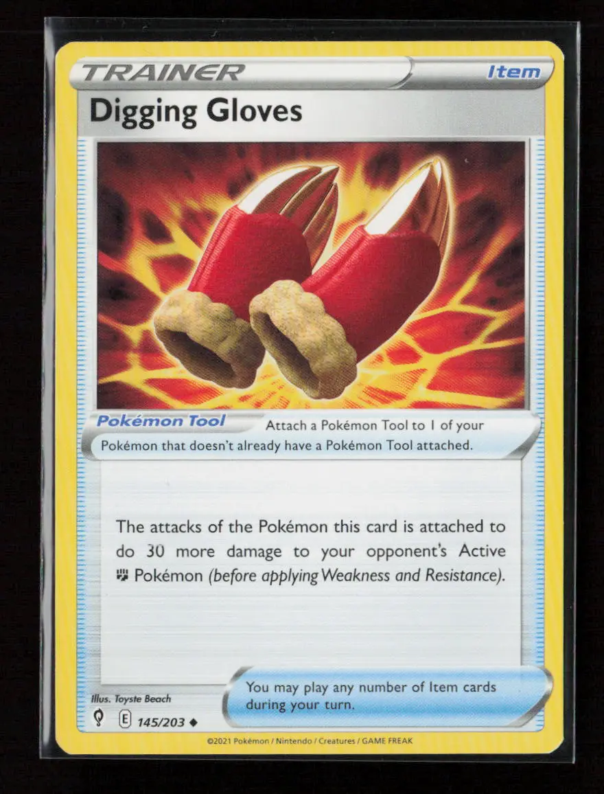 Digging Gloves Uncommon Swsh07: Evolving Skies 145/203 Lp 1