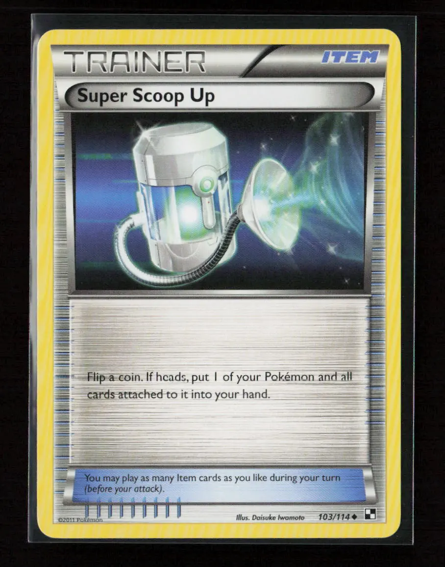 Super Scoop Up Uncommon Black And White 103/114 Nm 1