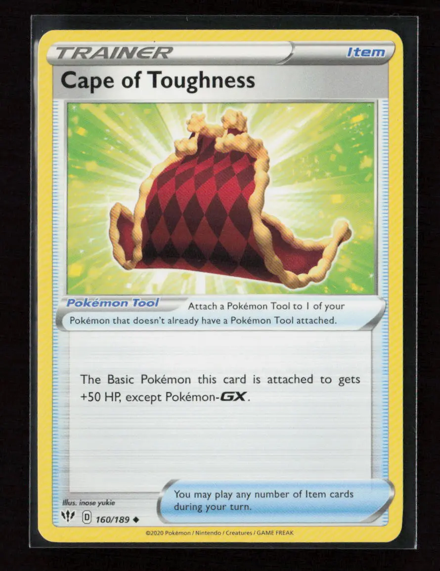 Cape Of Toughness Uncommon Swsh03: Darkness Ablaze 160/189 Lp 1