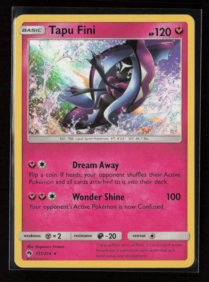 Tapu Fini Holo Rare Sm - Lost Thunder 151/214 Nm 1