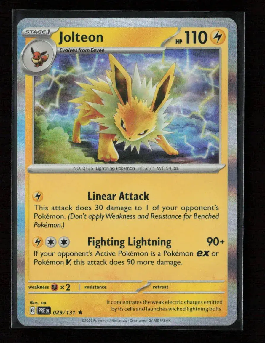Jolteon Rare Sv: Prismatic Evolutions 029/131 Nm 1