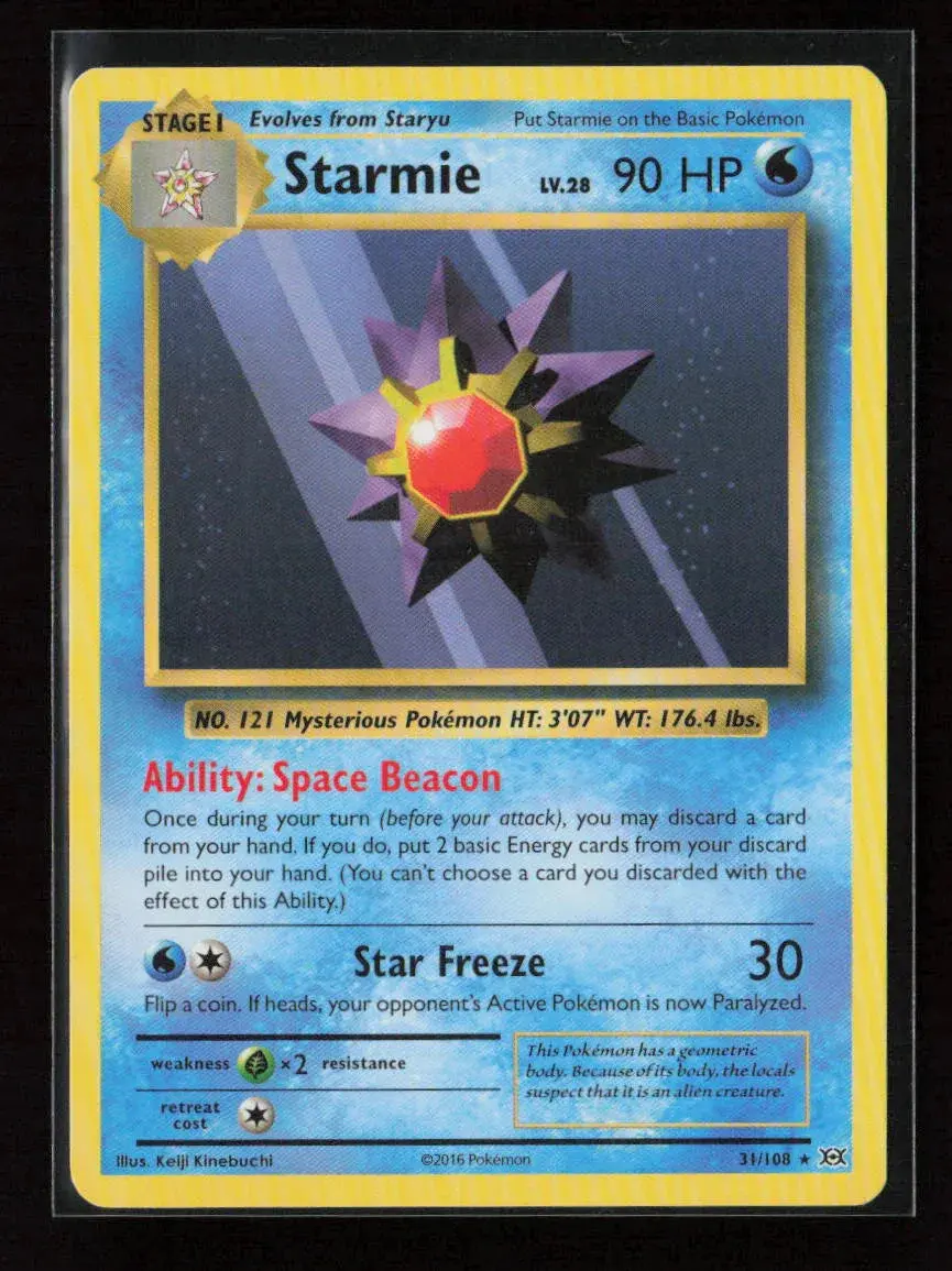Starmie Rare Xy - Evolutions 31/108 Lp 1
