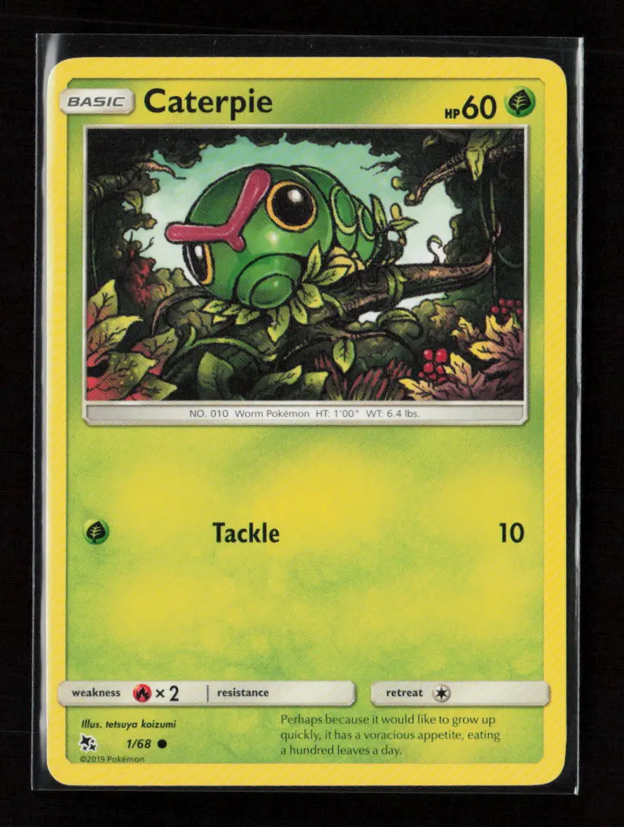Caterpie Common Hidden Fates 1/68 Lp 1