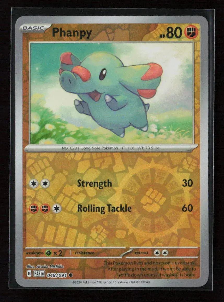 Phanpy Common Sv: Paldean Fates 048/091 Nm 1