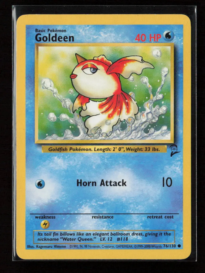 Goldeen Common Base Set 2 076/130 Lp 1