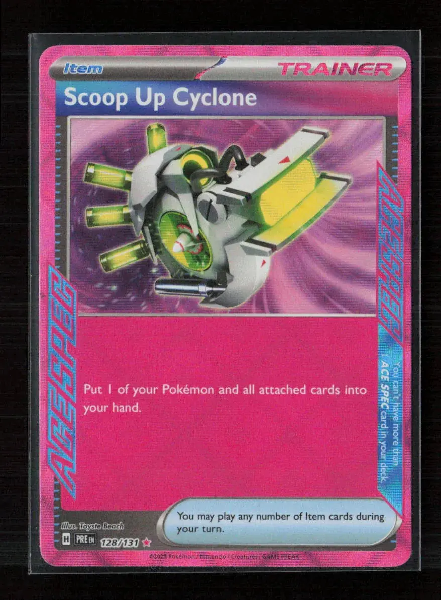 Scoop Up Cyclone Ace Spec Rare Sv: Prismatic Evolutions 128/131 Nm 1