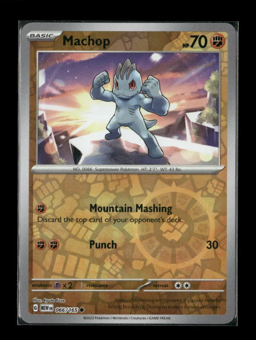 Machop Common Sv: Scarlet & Violet 151 066/165 Lp 1