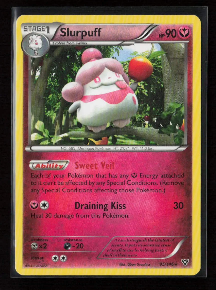 Slurpuff Holo Rare Xy Base Set 95/146 Lp 1