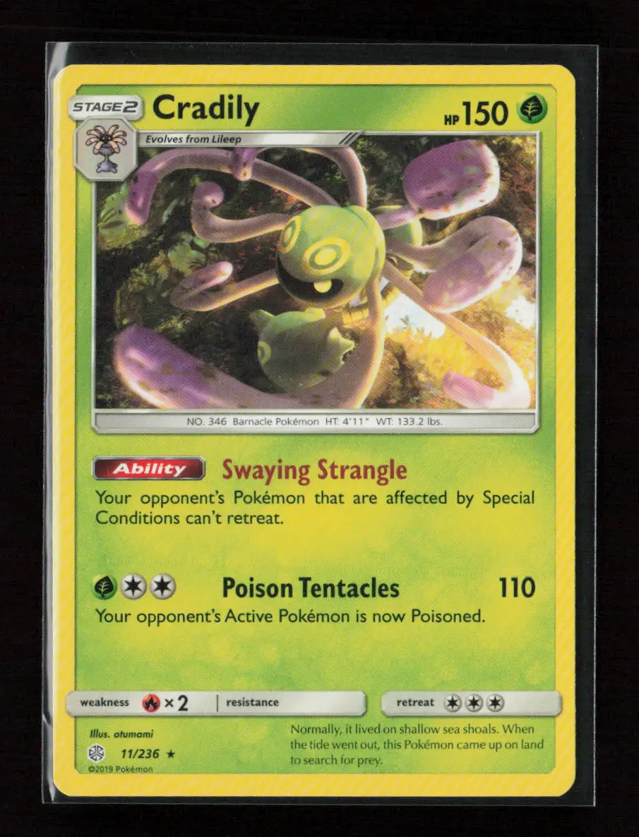 Cradily Rare Sm - Cosmic Eclipse 11/236 Lp 1