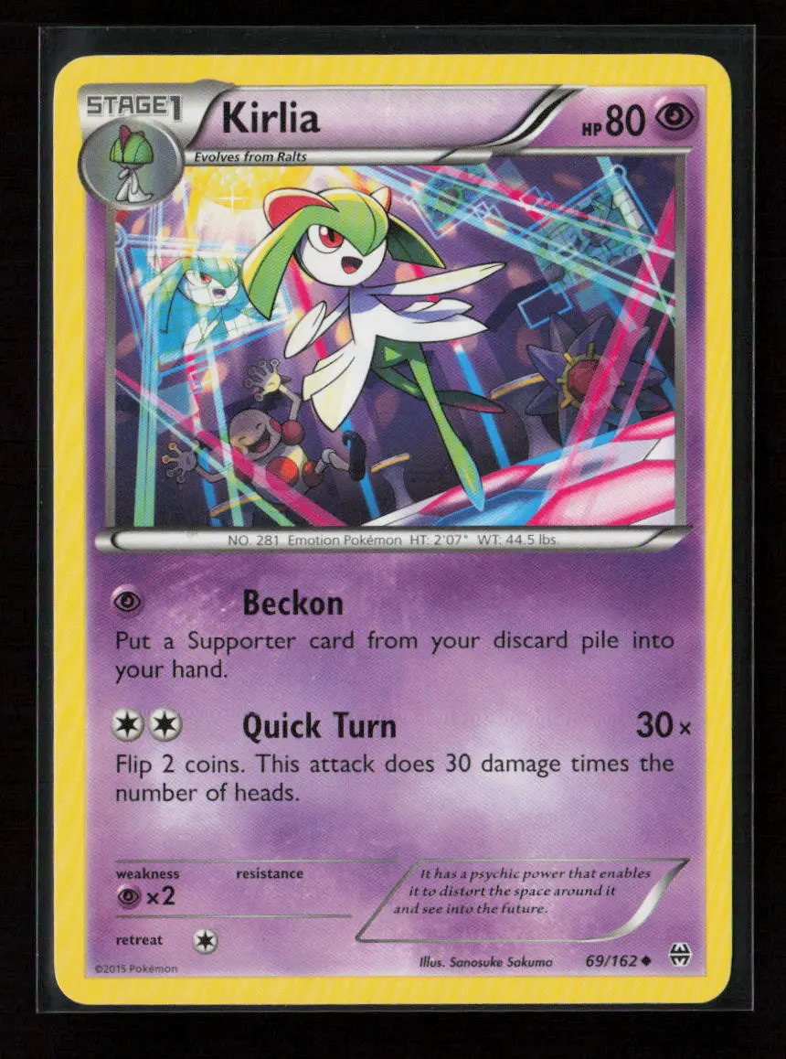 Kirlia Uncommon Xy - Breakthrough 69/162 Lp 1