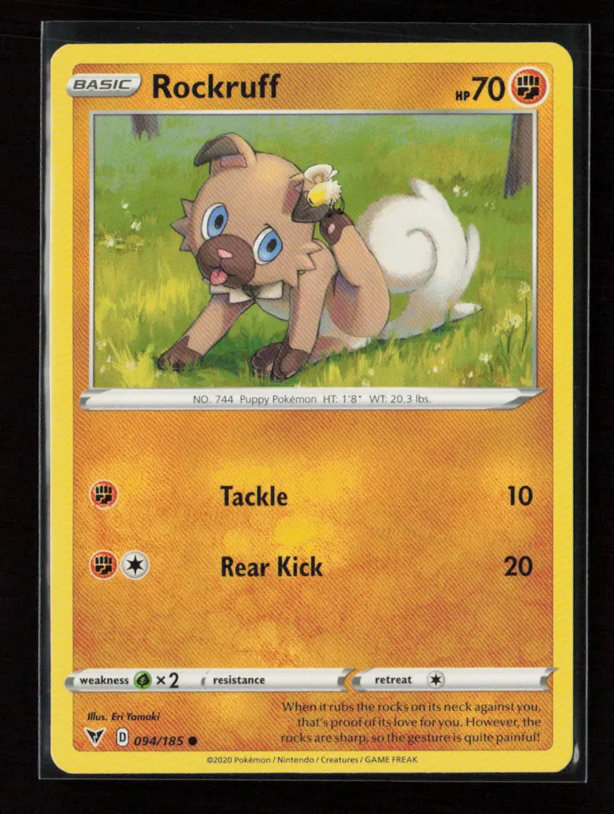 Rockruff Common Swsh04: Vivid Voltage 094/185 Lp 1