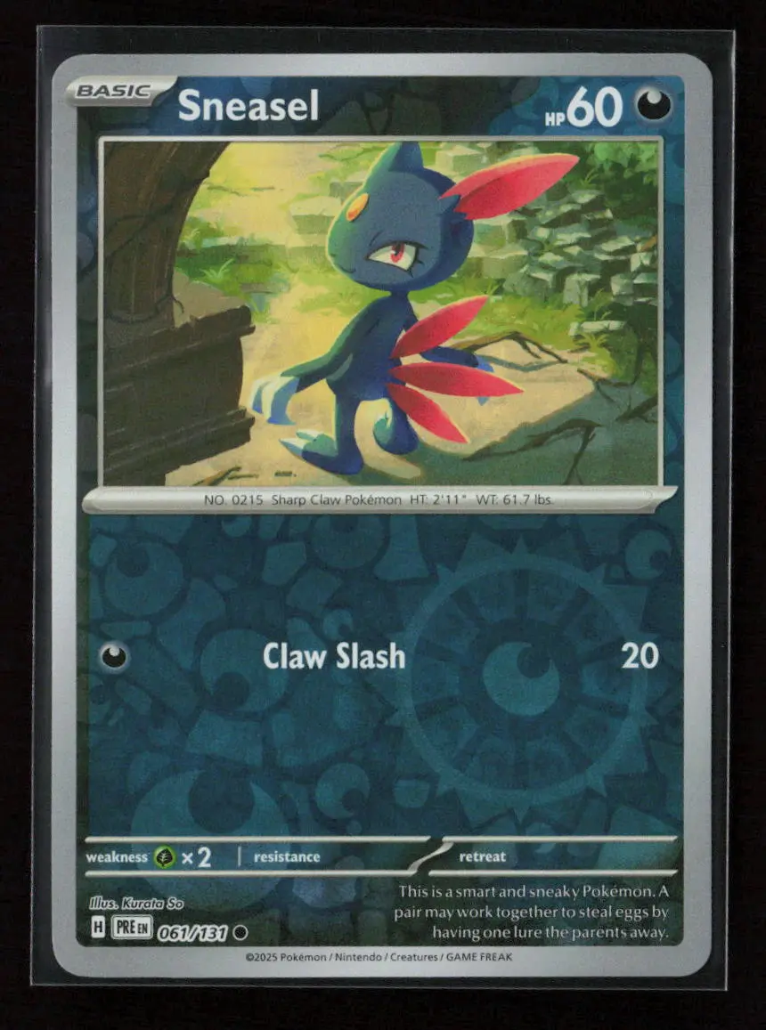 Sneasel Common Sv: Prismatic Evolutions 061/131 Nm 1