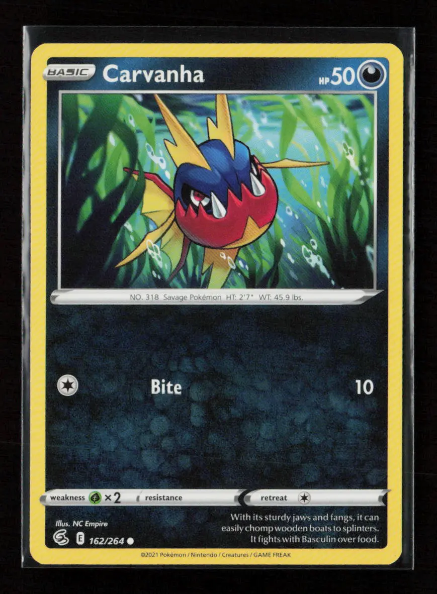 Carvanha - (Eevee Stamped) Promo Battle Academy 2022 162/264 Lp 1